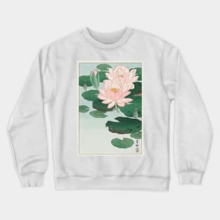 Ohara Koson, Water Lily Crewneck Sweatshirt